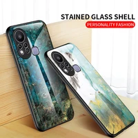 for infinix hot 11s shockproof case for infinix note 11 10 pro nfc marble frame hard glass back cover tecno spark 8c 7 pro funda