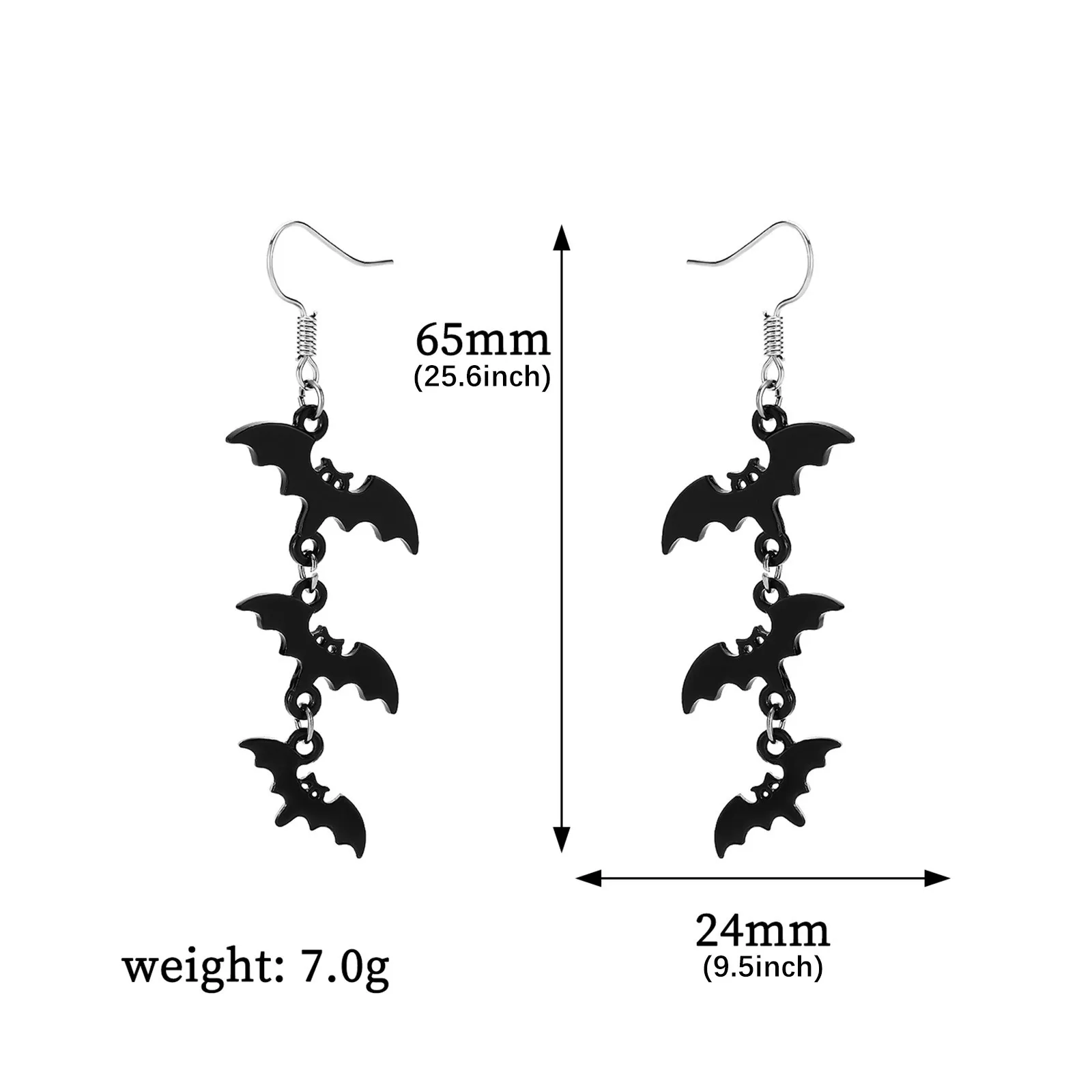 8 сезонов модные серьги в виде летучей мыши на Хэллоуин необычные женские из