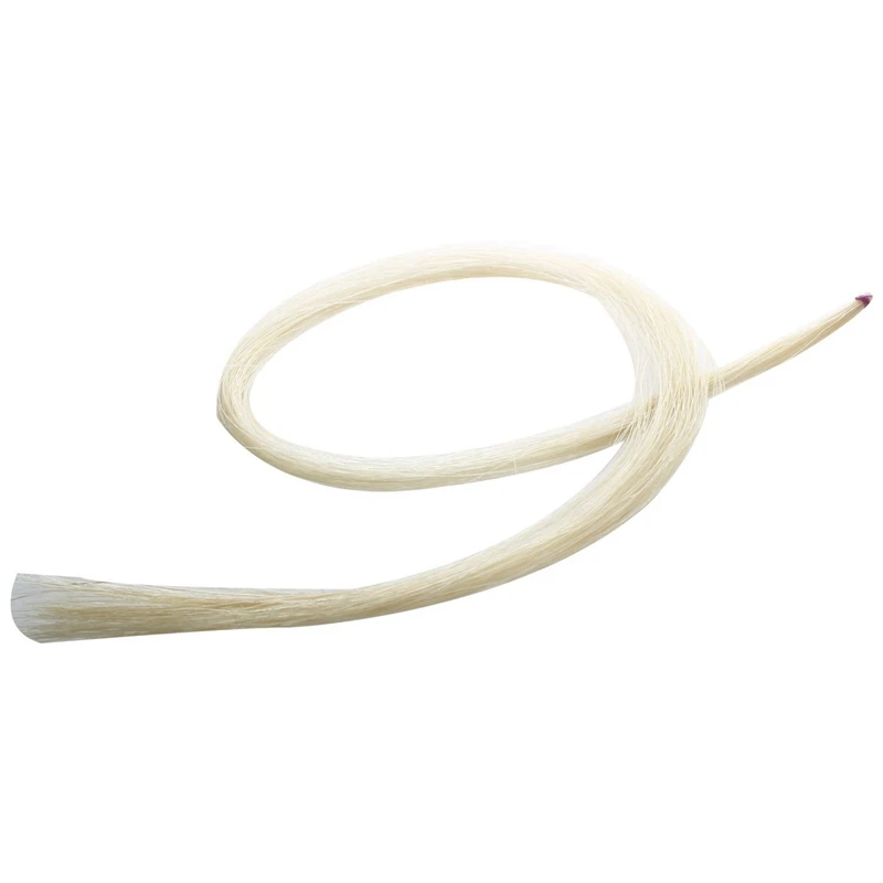 

5 Pcs 75Cm Violin Bow Violin Natural Hair Horsehair White