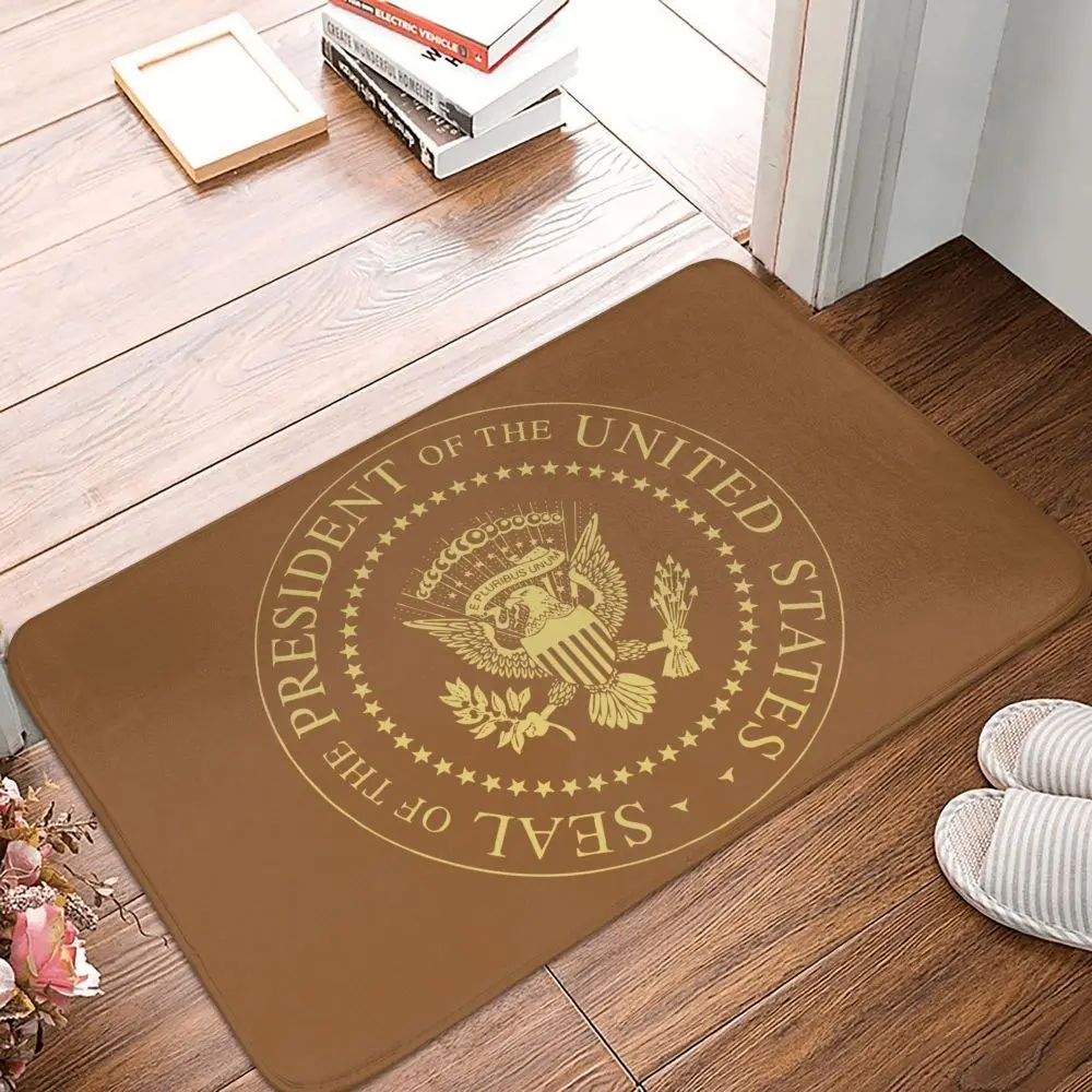 

Trump Seal Of The President Doormat Soft Bath Mat Non-Slip Welcome Mats for Living Room Bathroom Bathtub Shower Mats