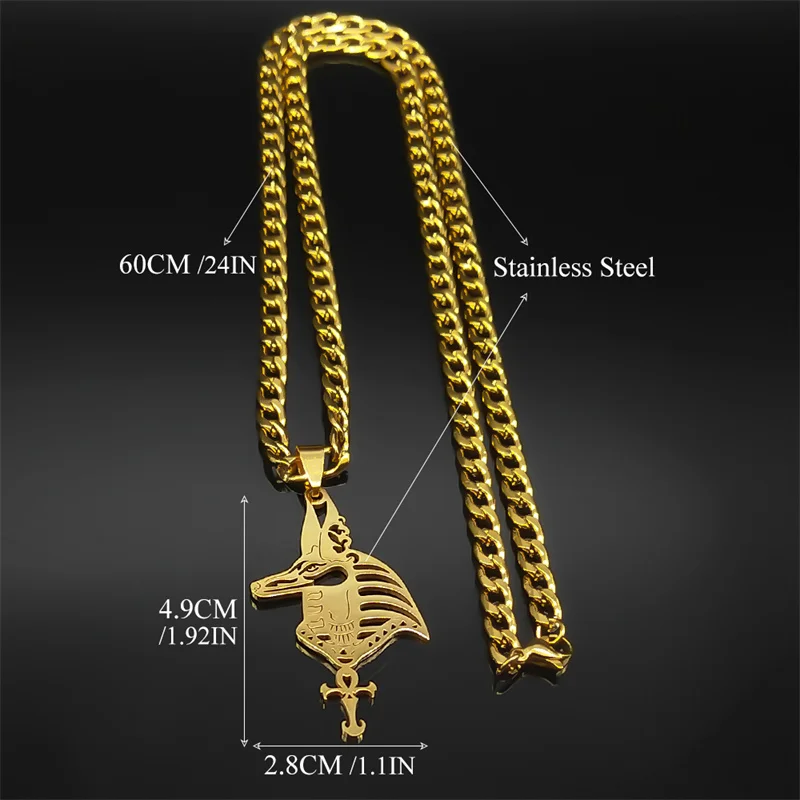 Ожерелье с подвеской в виде креста из нержавеющей стали