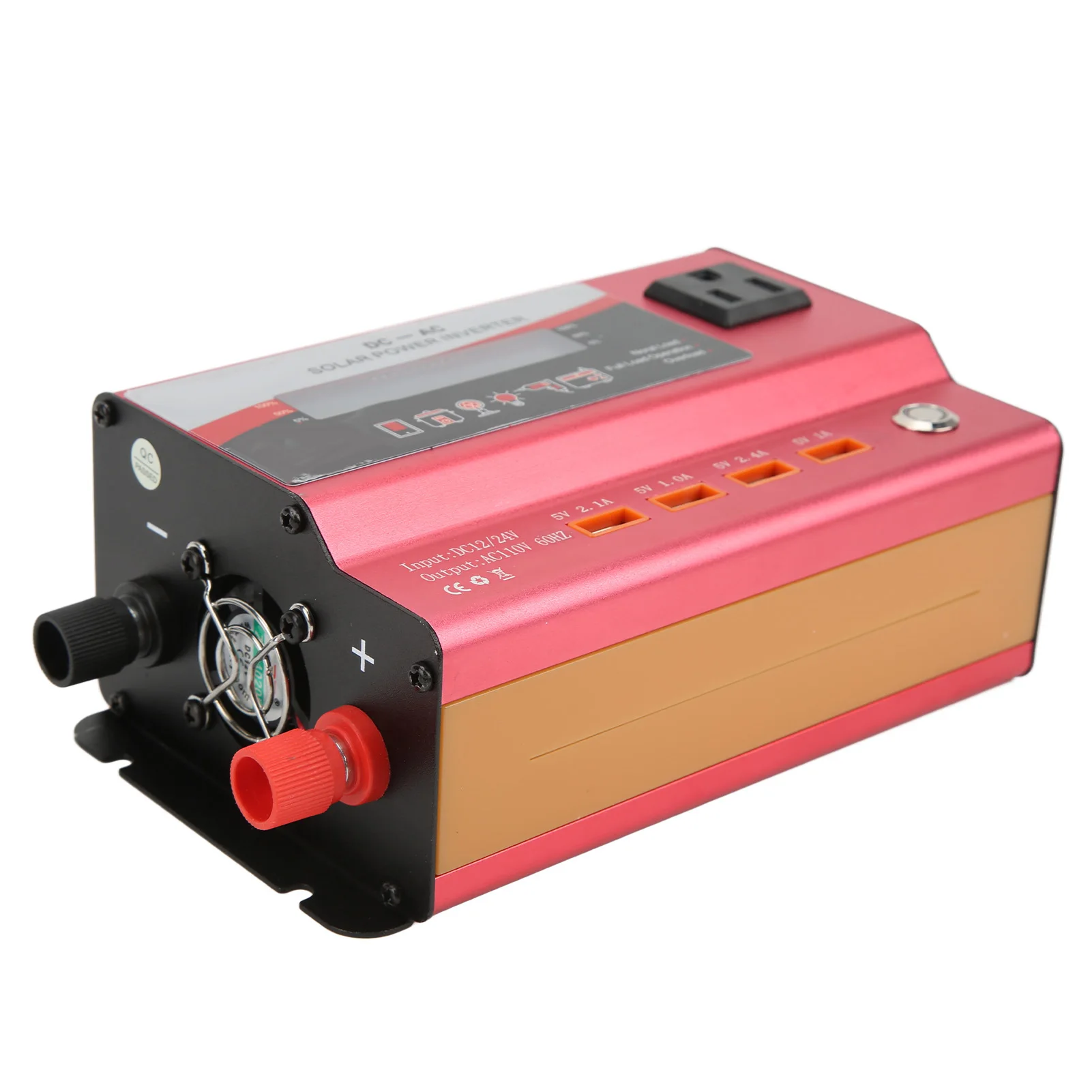 Инвертор красной мощности Модифицированный синусоидальный автомобильный