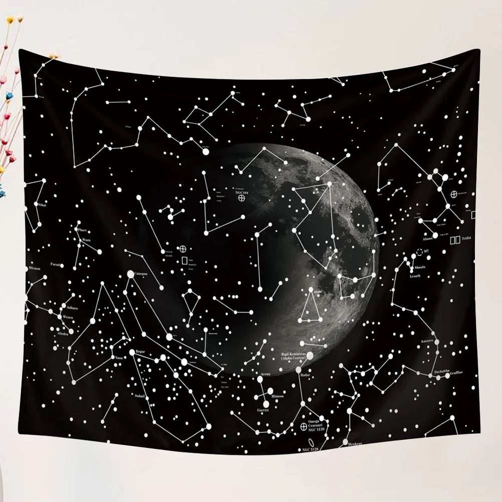 1Pc 90x70cm Constellation Tapestry Multifunctional Printed Hanging Blanket Beach Towel for Home Outside | Дом и сад