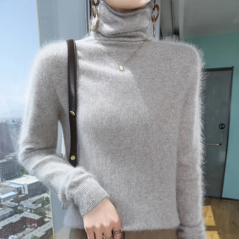 Осень-зима 2024 новая линия готовой к ношению норковый шерстяной свитер женский