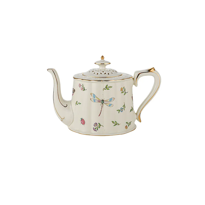 Набор чашек и блюдца в европейском стиле керамический чайник с бабочкой