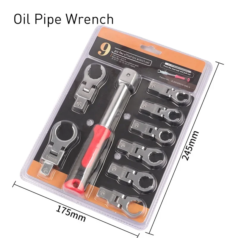 

Набор Портативных Трещоточных Ключей Из Хромованадиевой Стали, Сменные, Двухсторонние, Многофункциональные, Разборные