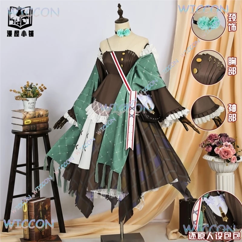 Фото Аниме игровой персонаж Arknights Viviana Durin косплей костюм полный комплект от Ognisko официальный наряд Хэллоуин вечерние платье Impact №5