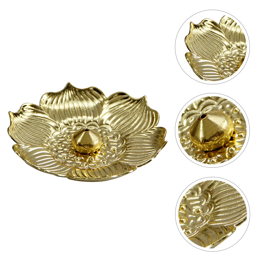 

Exquisite Incense Tray Middle Eastern Style Incense Tray Golden Flower Tray