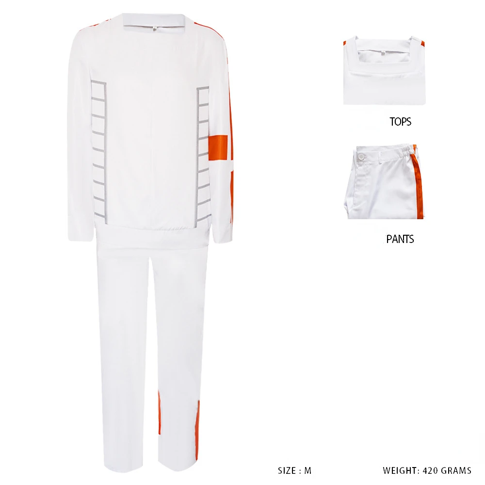 

Movie Andor Cosplay Costume Top Pants Outfit Prison Uniform Adult Men Halloween Carnival Party Disguise Role Play Clothes