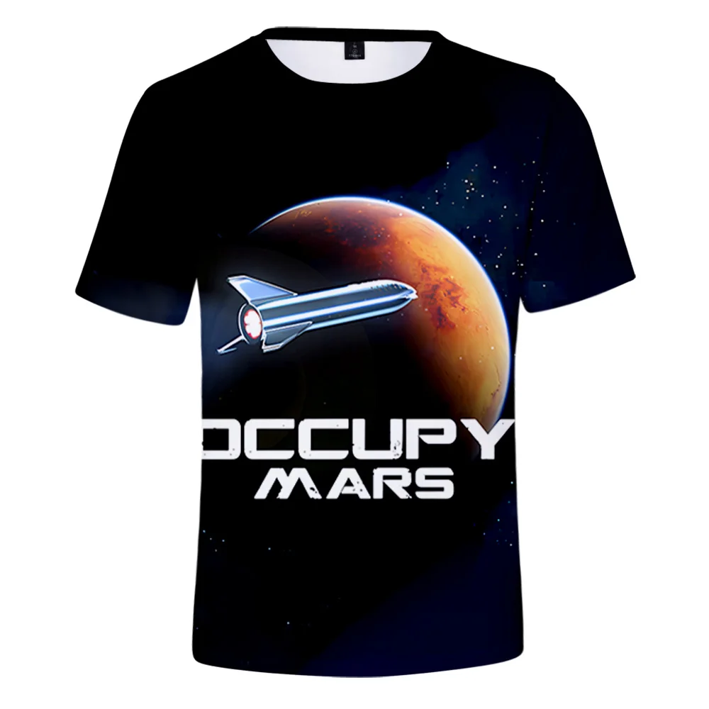 Футболки Occupy Mars Game Merch летние женские и мужские модные повседневные футболки с