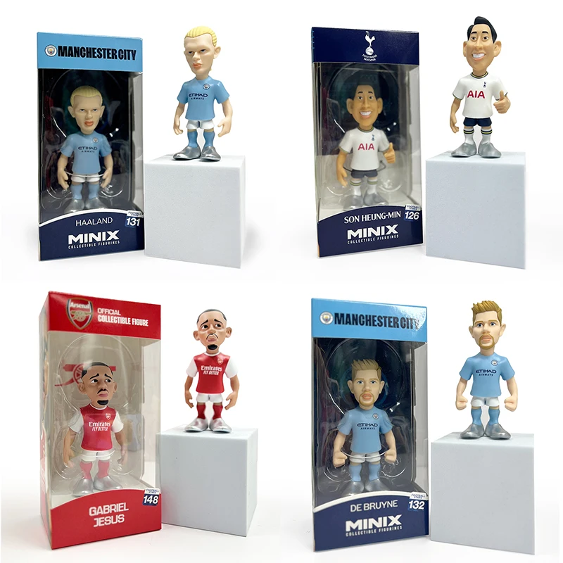 

Minix Collectible Figurines Premier League Luxury Club Football Star Series De Bruyne Gabriel Jesus Haaland Collection Model