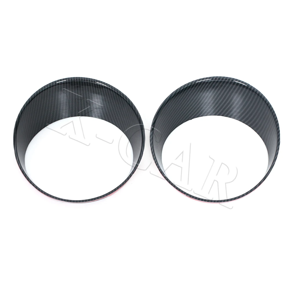 

1 пара накладок на переднюю фару из углеродного волокна из АБС-пластика для Jeep Wrangler JL JT Gladiator 2018 2019 2020 2021 2022