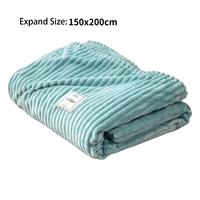 flannel blanket solid color plaid coral blanket fleece bedspread for bed sofa thicken plush throw blanket thin quilt home decor