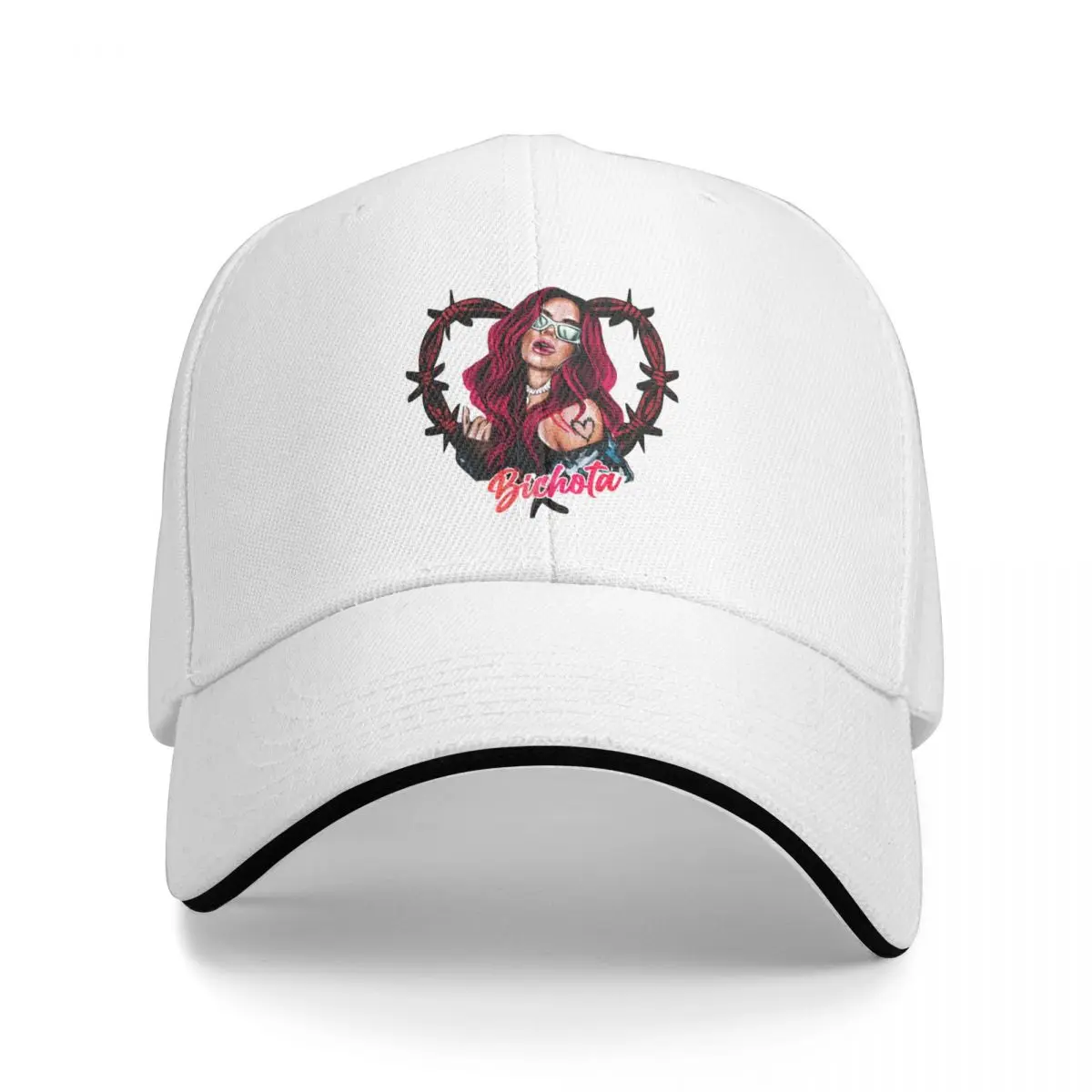 

Karol G with red Hair Illustration with Bichota Baseball Cap Male Hat Beach Bobble Hat Golf Cap Cap Female Men'S 1