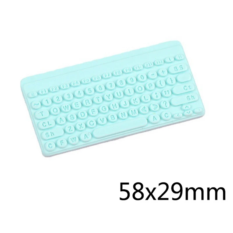 

2 шт. украшение для кукольного домика, модель цветной клавиатуры с имитацией макрона