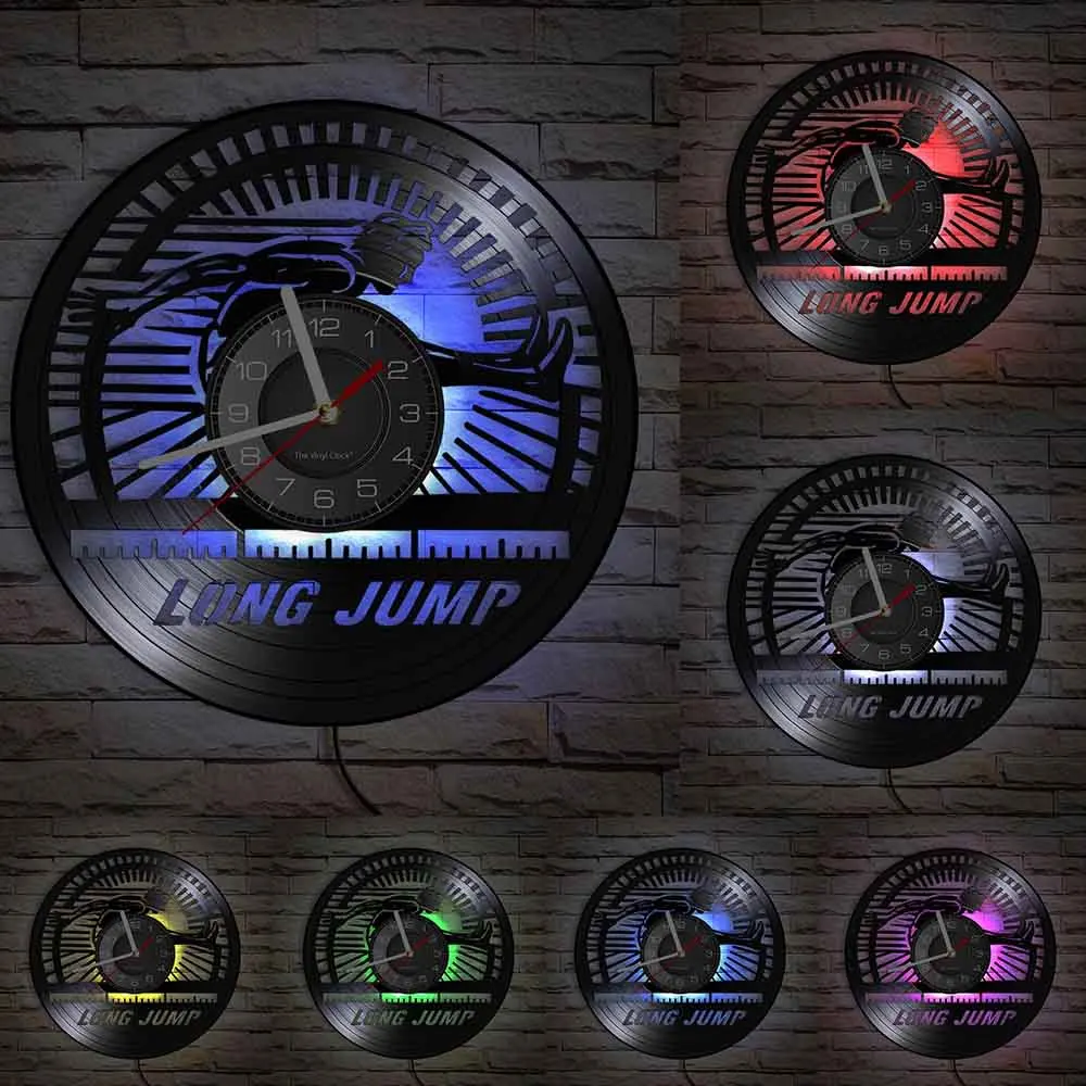 Настенные часы с виниловой пластинкой в стиле атлет | Дом и сад