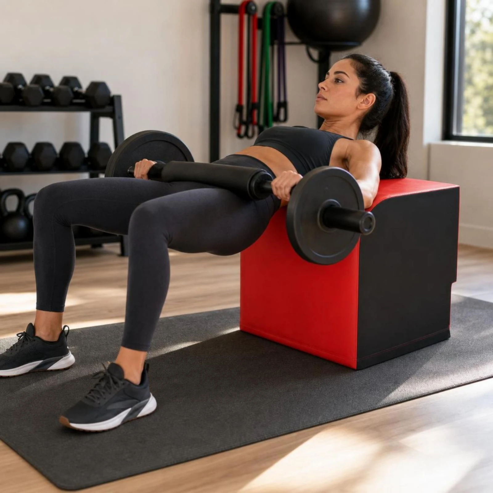 Мягкий водонепроницаемый блок для хип-трещинга (Hip Thrust Box) для фитнес-энтузиастов, домашних тренажерных залов и зон для медитативных движений. (art.: 3920dcaa8af86) - 3920dcaa8af86