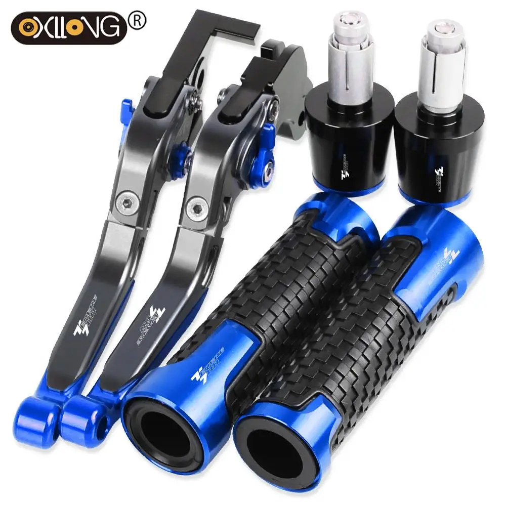 

TENERE 700 LOGO Motorcycle Aluminum Brake Clutch Levers Handlebar Hand Grips ends For YAMAHA TENERE700 RALLY 2019 2020 2021