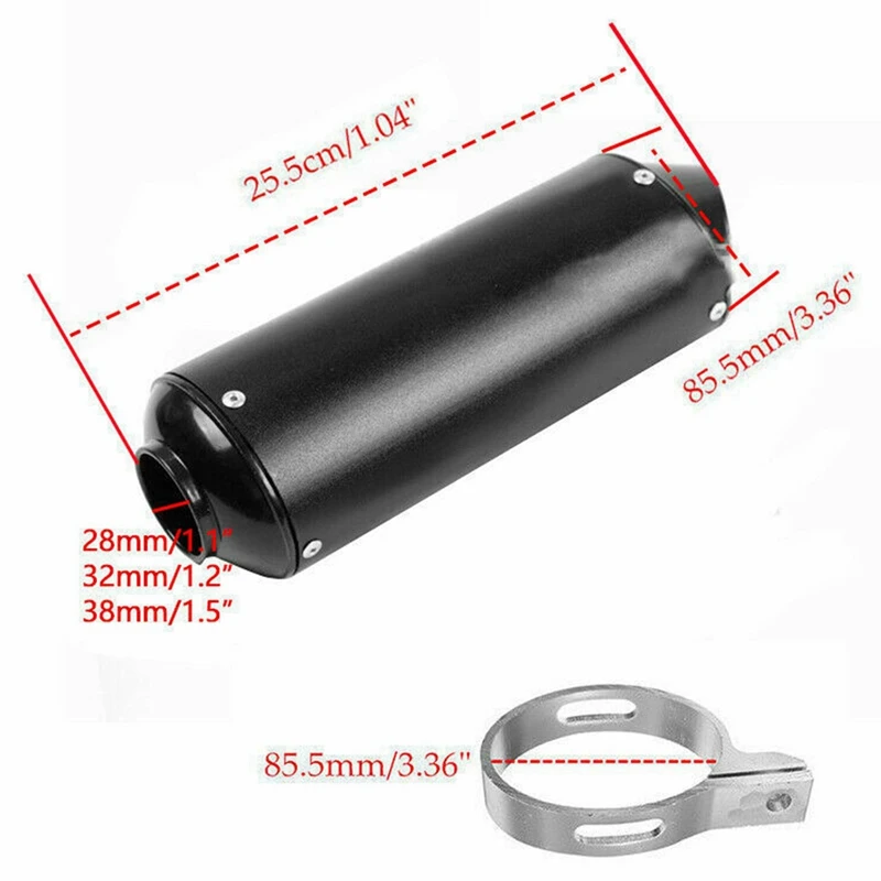 2 шт. выхлопная труба для мотоцикла 28 мм 50 куб. См 110 125