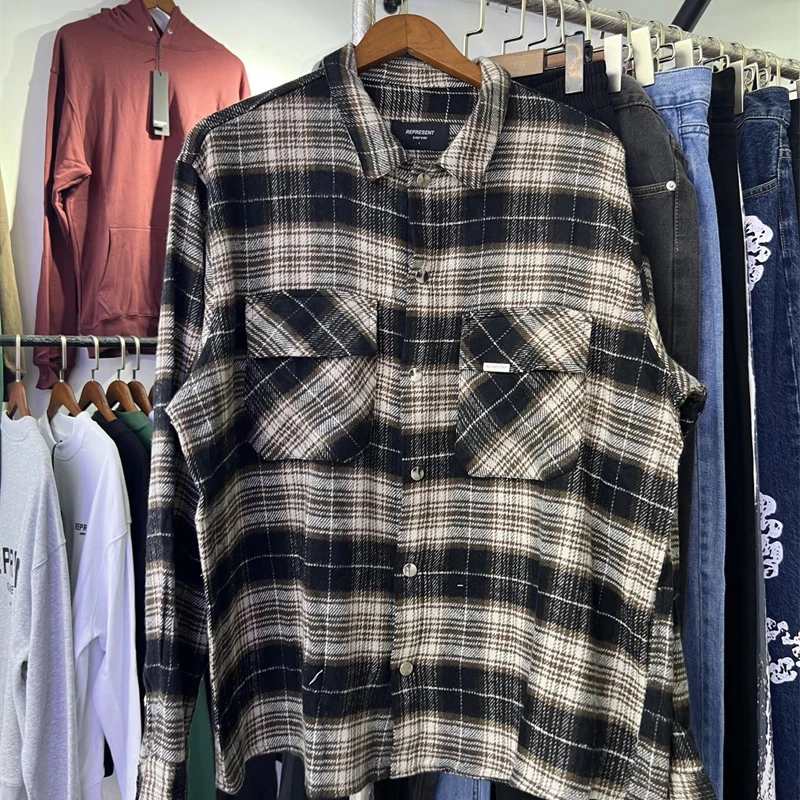 

2023ss Autumn Cotton High Quality Plaid Printed Shirts For Men And Women