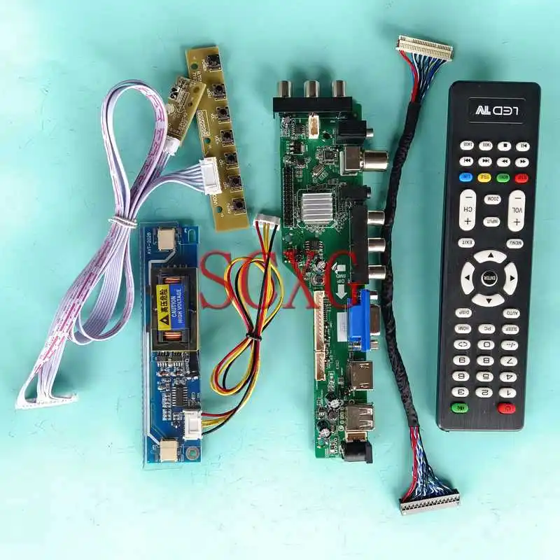 

Плата цифрового драйвера для TX41D97VC1GAA TX41D97VC1HAA 3663 DVB 16,1 "2-CCFL USB HDMI-совместимый VGA AV LVDS 30 Pin комплект 1400*1050