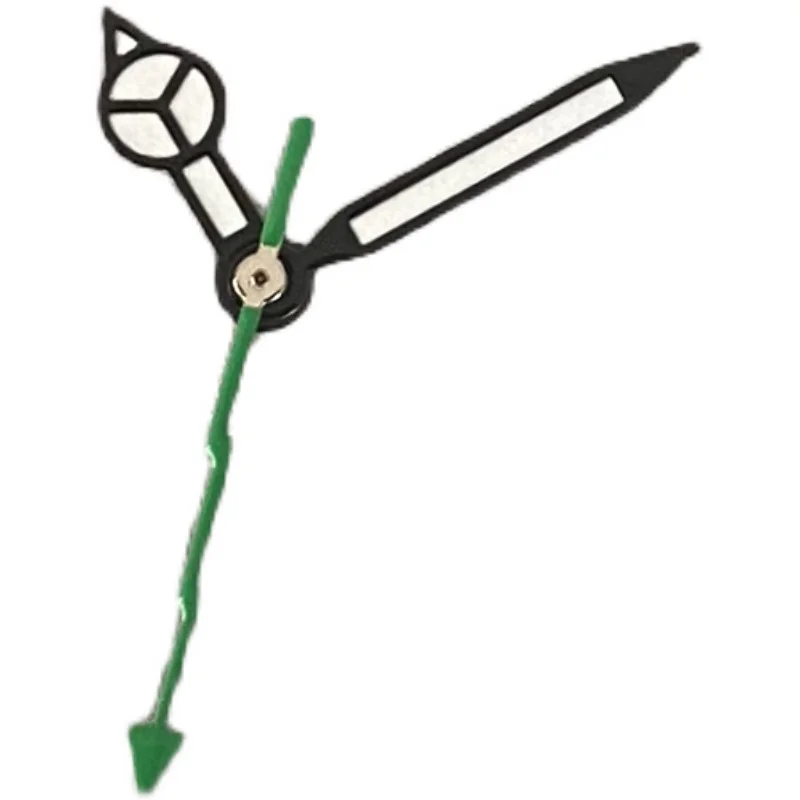 Watch Hands Black-edged White Three-hand Hands Green Luminescent Watch Hands Fit NH35 NH36 4R 7S Movements