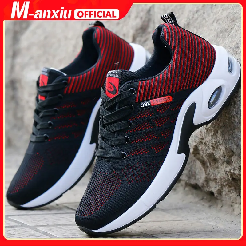 

Men Vulcanized Shoes Male Sneakers 2021 Fashion Summer Air Mesh Rubber Solid Breathable Wedges Sneakers For Men Plus Size Shoes