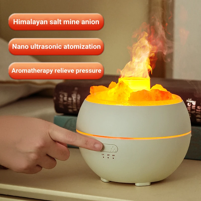 

Flame Crystal Essential Oil Aroma Diffuser USB Electric Ultrasonic Air Humidifier Home Office Aromatherapy Humidificador Difusor