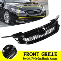 front grille front bumper hood high quality abs car styling grille replacement for honda accord 16 17 9th gen auto accessories