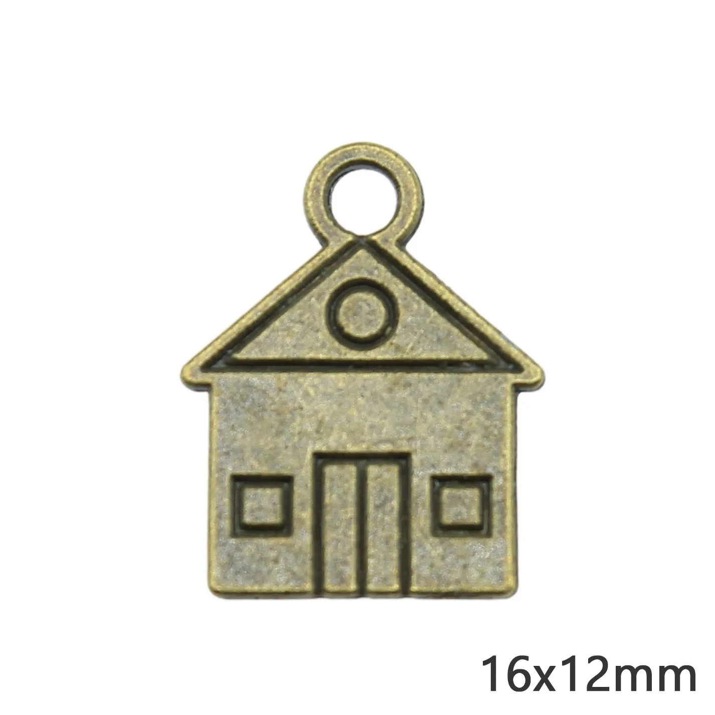 30Pcs Charms 16x12mm Small House Charms for Jewelry Making DIY Jewelry Findings Antique Silver Color Alloy Charms Pendant