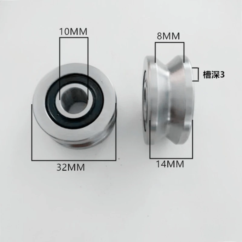 

Шкив с двойным V-образным шкивом W-образной направляющей, размер направляющего ролика W1W2W3W4, внутренний диаметр 5/10/12/15