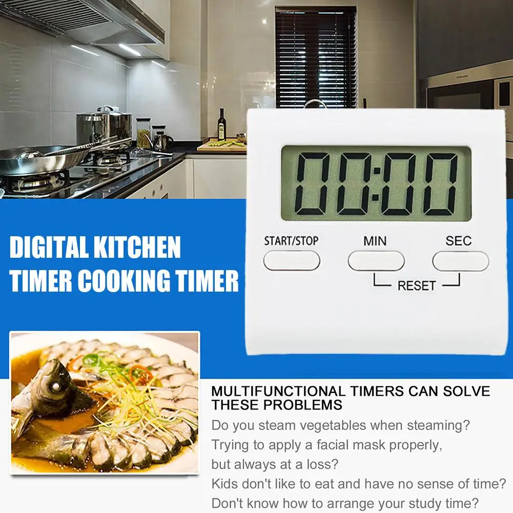 

Цифровой кухонный таймер, таймер для приготовления пищи, для выпечки, для офиса, кухонные инструменты, гаджеты, кухонные Таймеры, аксессуары для инструментов O5J6