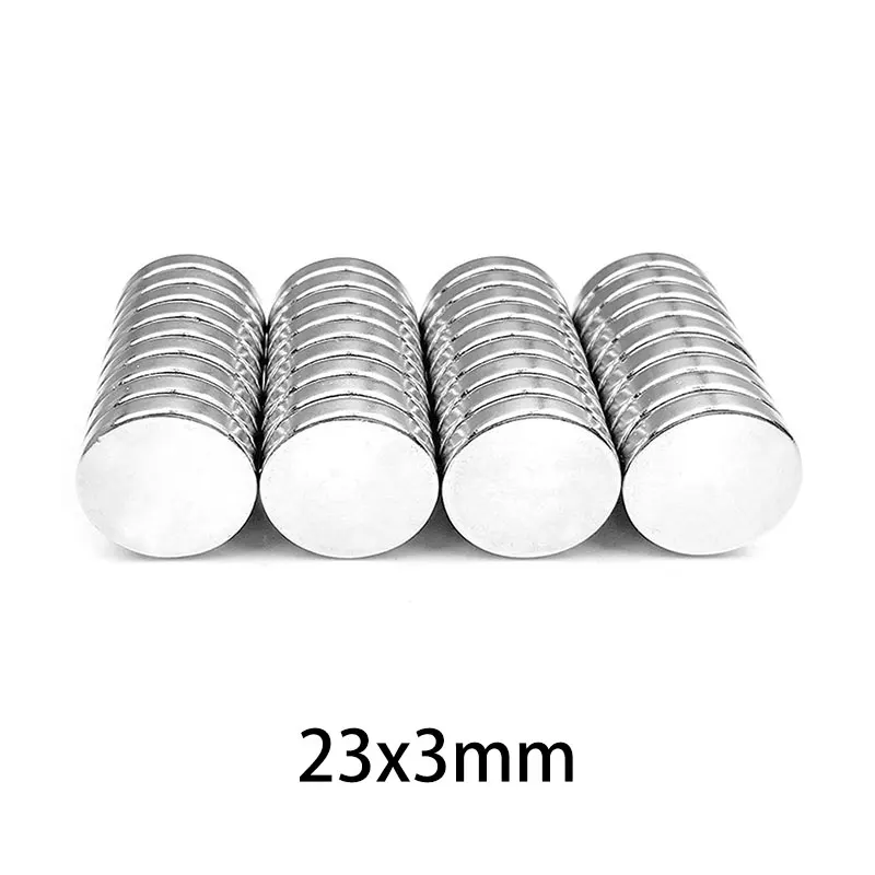 Круглые неодимовые магниты 2-30 шт. 23x3 мм