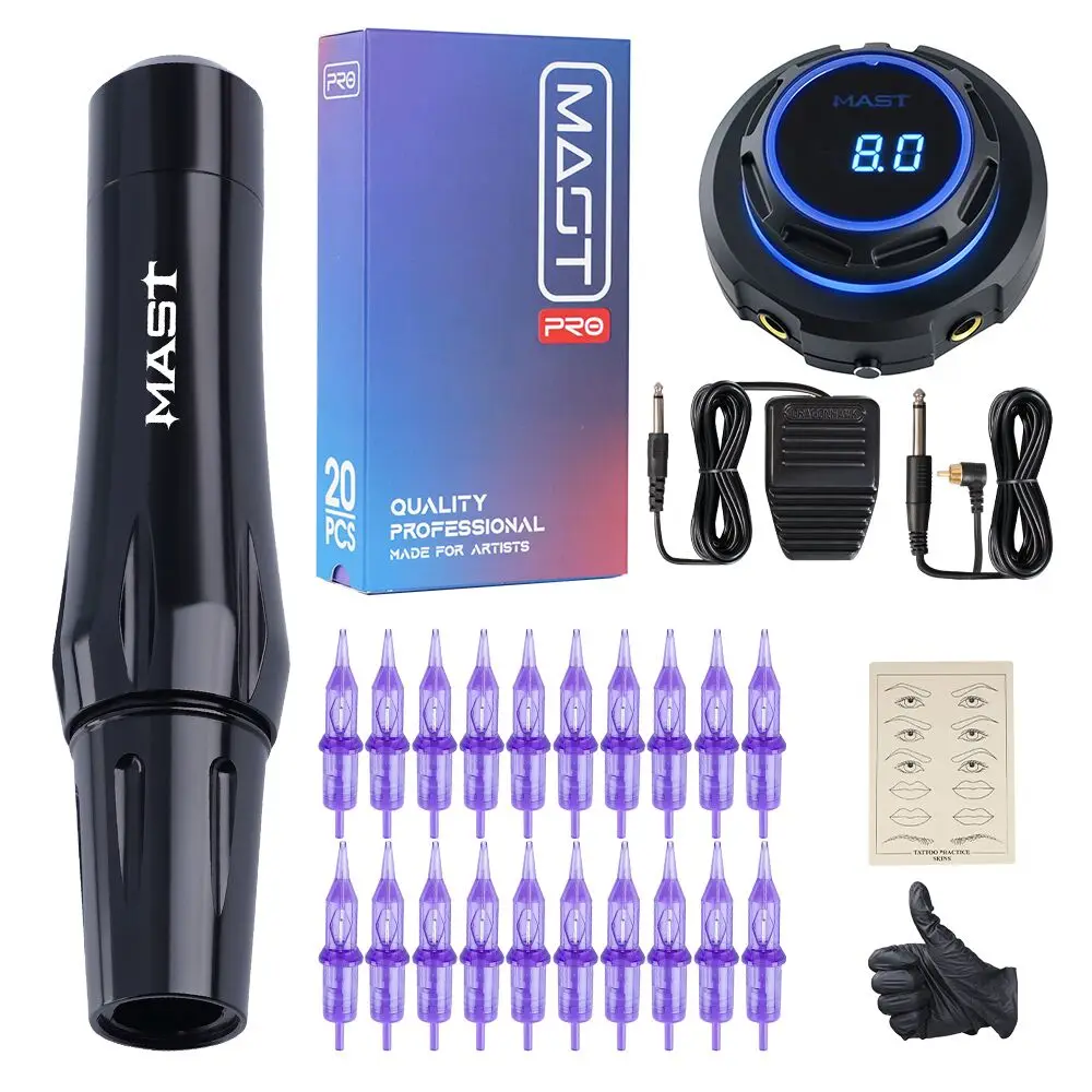 Набор для тату-машинки Mast RCA машинка перманентного макияжа с OLED дисплеем блок