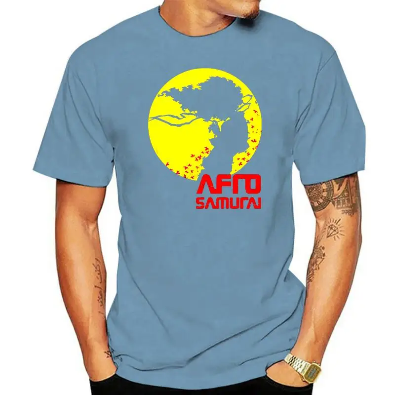 

Новая белая мужская футболка с аниме принтом самурая манга афро мультфильма, размер от S до 3Xl, новый дизайн, хлопковая Мужская футболка, футб...