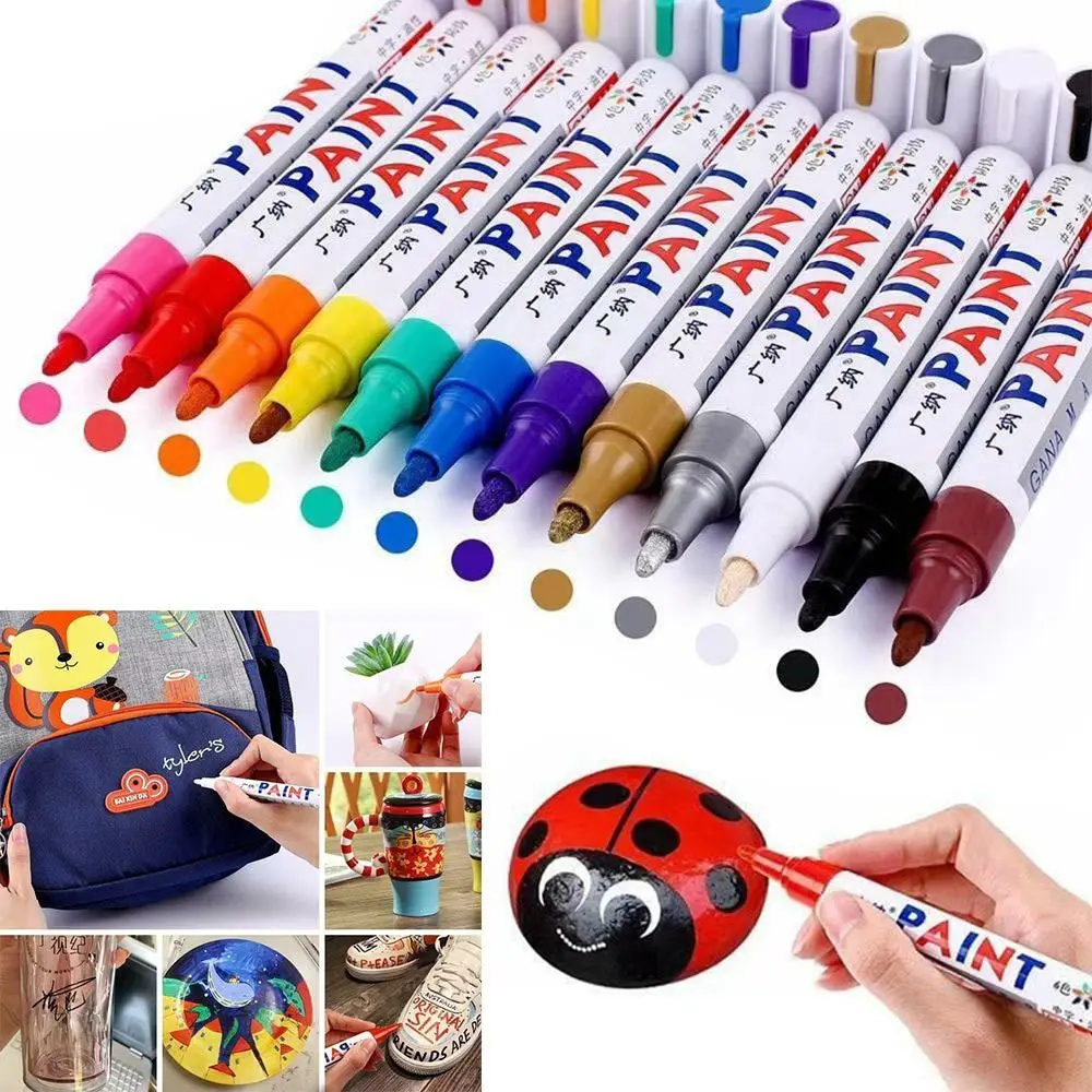 

Early Education Toys Water Drawing Colorful Mark Pen Water Painting Pen Oil Markers Pens Paint Marker Pen Car Tire