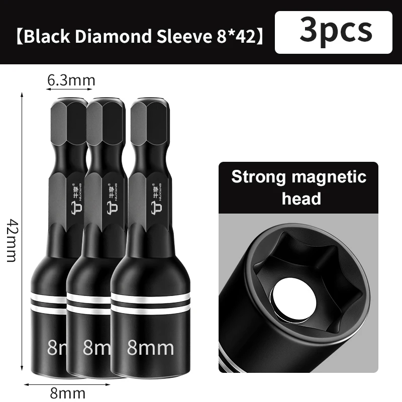 

8 мм инструменты для авторемонта, ударная головка с глубоким воздухом для стандартного торцевого ключа, волшебная ручка, Многофункциональный ручной