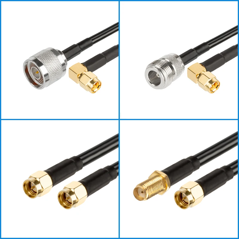 Коаксиальный Удлинительный кабель с разъемом SMA типа папа на N RG58 0 3-50 м