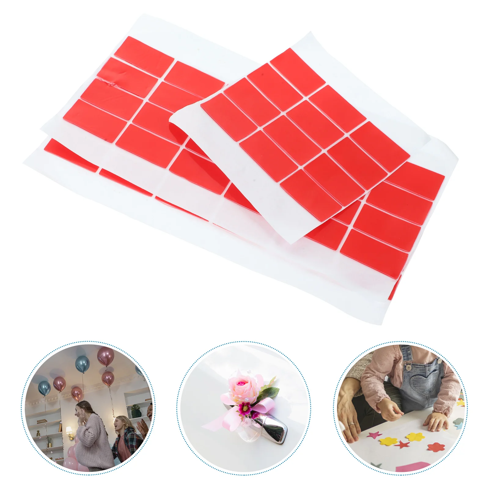 

Double Side Sticky Tape Square Adhesive Stickers Transparent Sided Tapes Removable Clear Craft