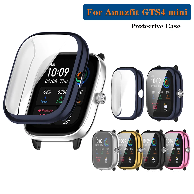 

For Huami Amazfit GTS4 mini TPU Cover Protective Electroplated Protector Case