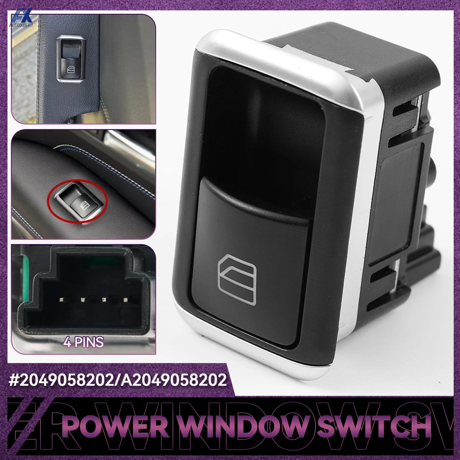 

Переключатель управления окном пассажира для Mercedes-Benz W204 W212 C207 GLK A 2049058202 X164 W166 W204 ML GL GLE C250 C300 C350