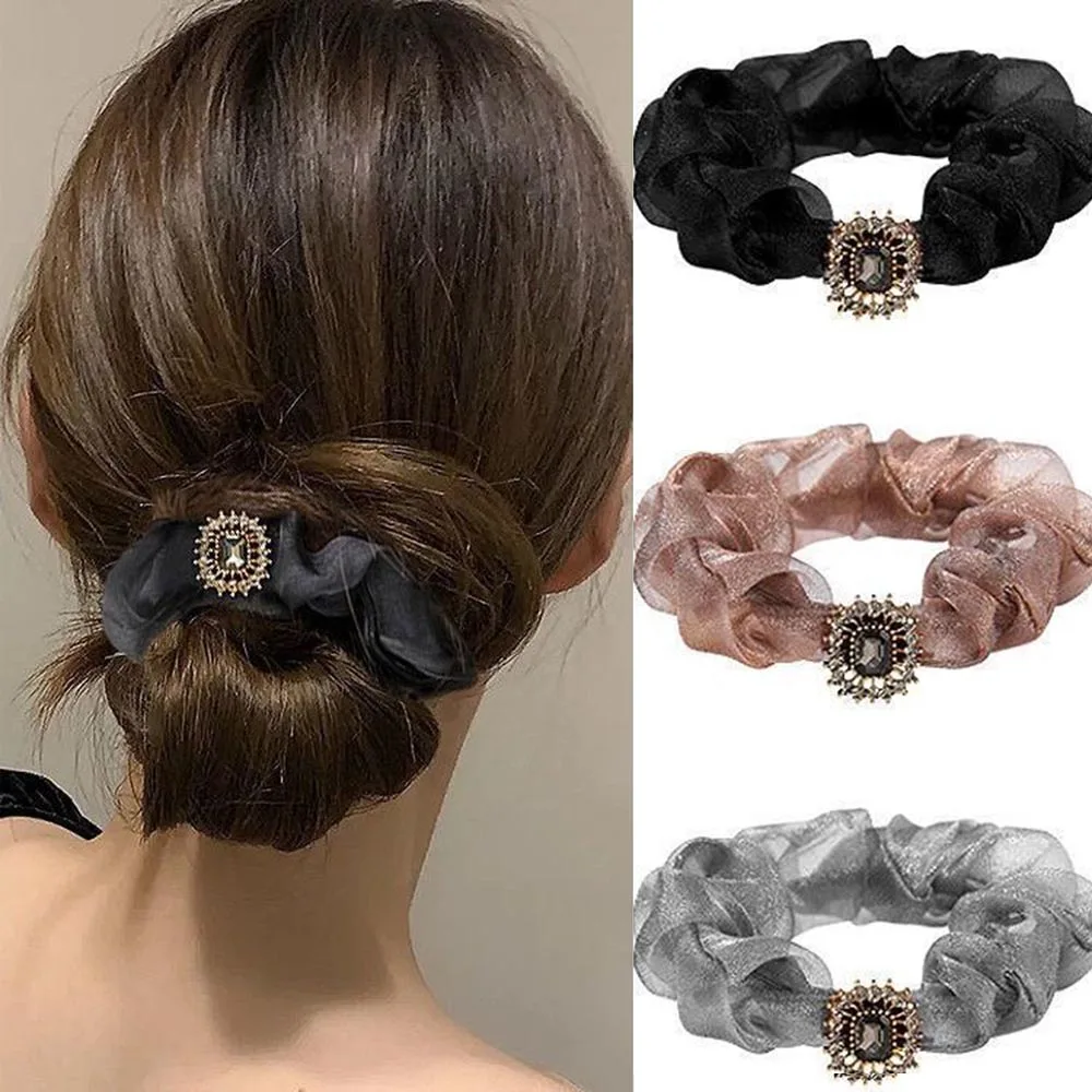 

2 шт./компл. резинки для волос эластичные резинки веревки для женщин пряжа модный конский Хвостик Держатель резинки аксессуары для волос под...