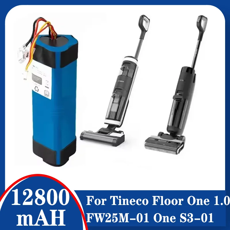 Фото 100% НОВАЯ Оригинальная батарея 12800 мАч для пылесосов Tineco FLOOR ONE 1.0 FW25M-01 FW25W-01 FW09010ECN HF10E-01 HF20E-01 S3-01 №1