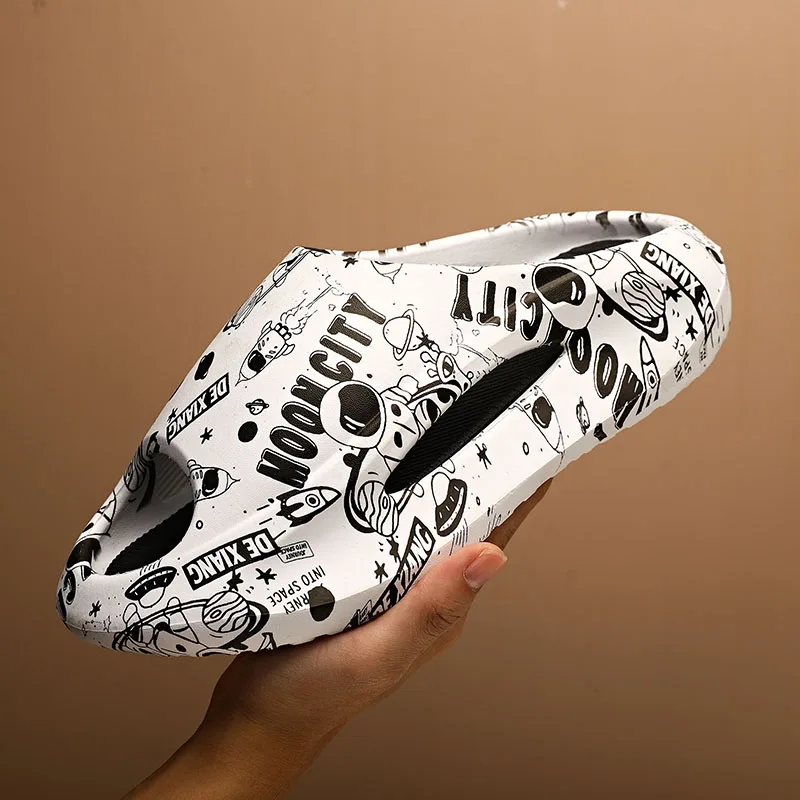 

Men's Slides Slippers Beach Ourdoor Slides Casual Non-slip Home Slipper Flip Flops Soft Eva Designer Flats Sandals Slip-on Male