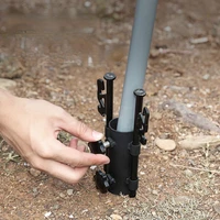 outdoor pole holder awning large aperture fixed tube fishing umbrella windproof steel adjustable fixed tube