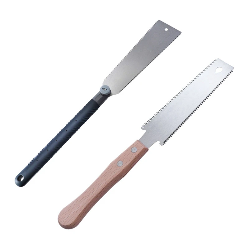 

2Pcs Pull Saw Double Edge Flexible Blade Flush Cut Saw For Tenon Wood Fine Cutting Carpenter Tools