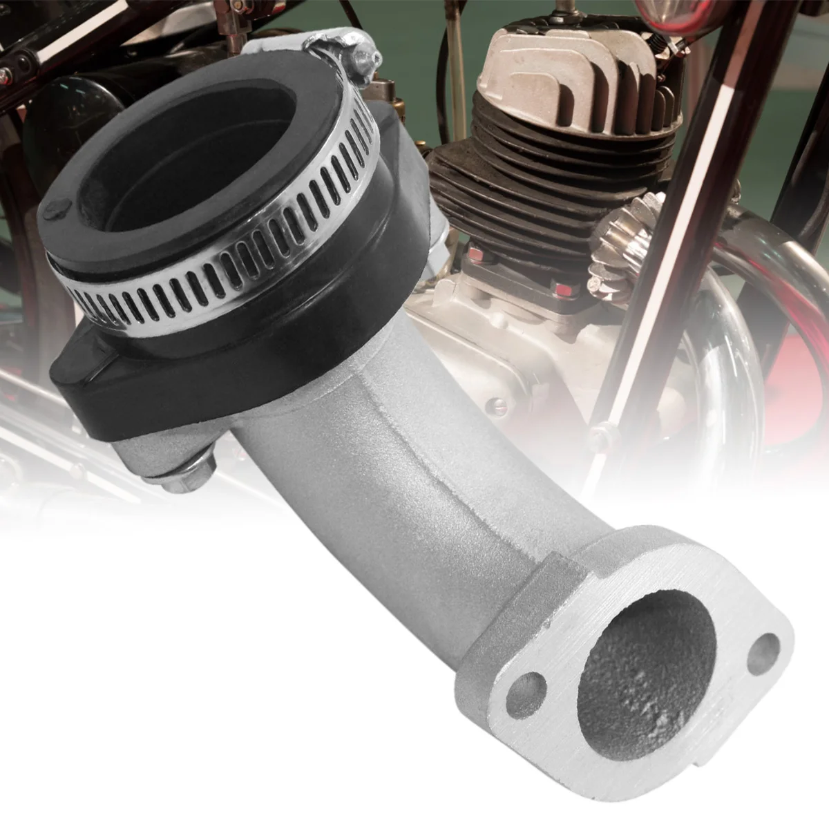 

New 26mm Carburetor Intake Manifold Manifold Intake Pipe Fit for Pit Dirt Bike 110cc 125cc 140cc 150cc PIT PRO Quad Dirt Bike