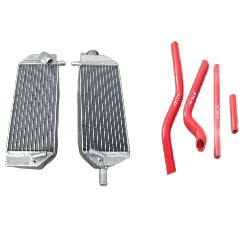 

Aluminum radiator & RED hose FOR Suzuki RM125 RM 125 2001-2008 2002 2003 2004 05
