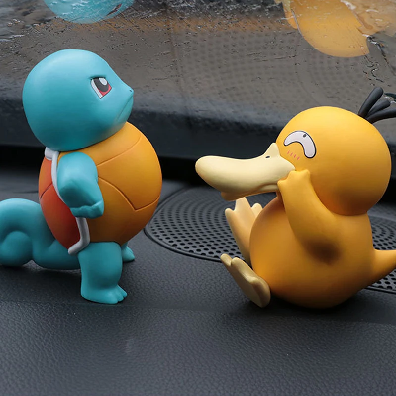 

Pokémon Tsundere Jenny Turtle Funny Up To Duck Hand Car Ornament Model Toy Anime Birthday Gift