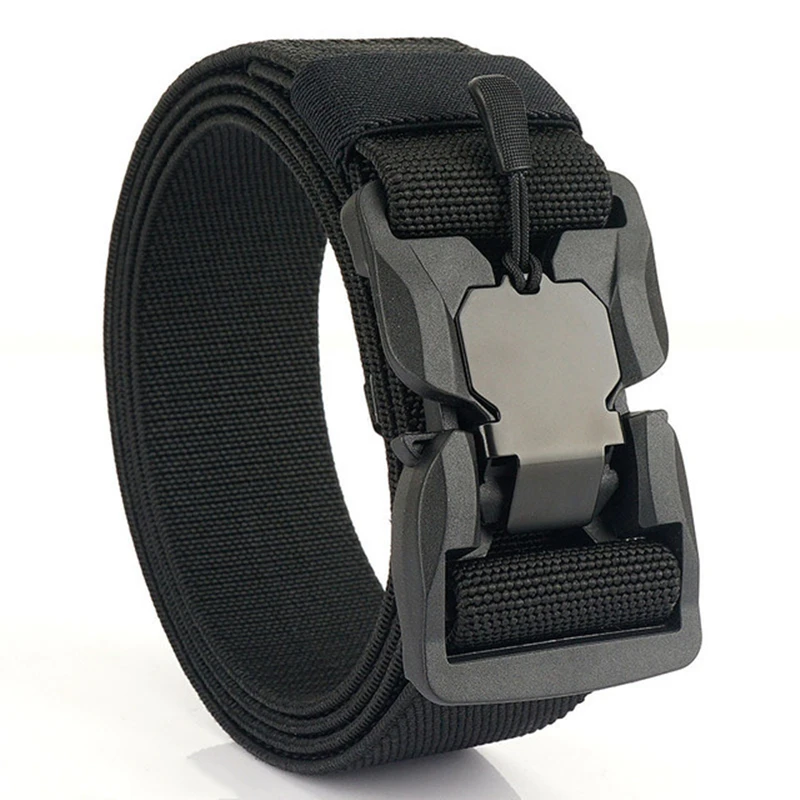 LUDIVIS Official Genuine New Tactical Belt Quick Release Magnetic Buckle Military Belts Soft Real Nylon Sports Accessories YD881